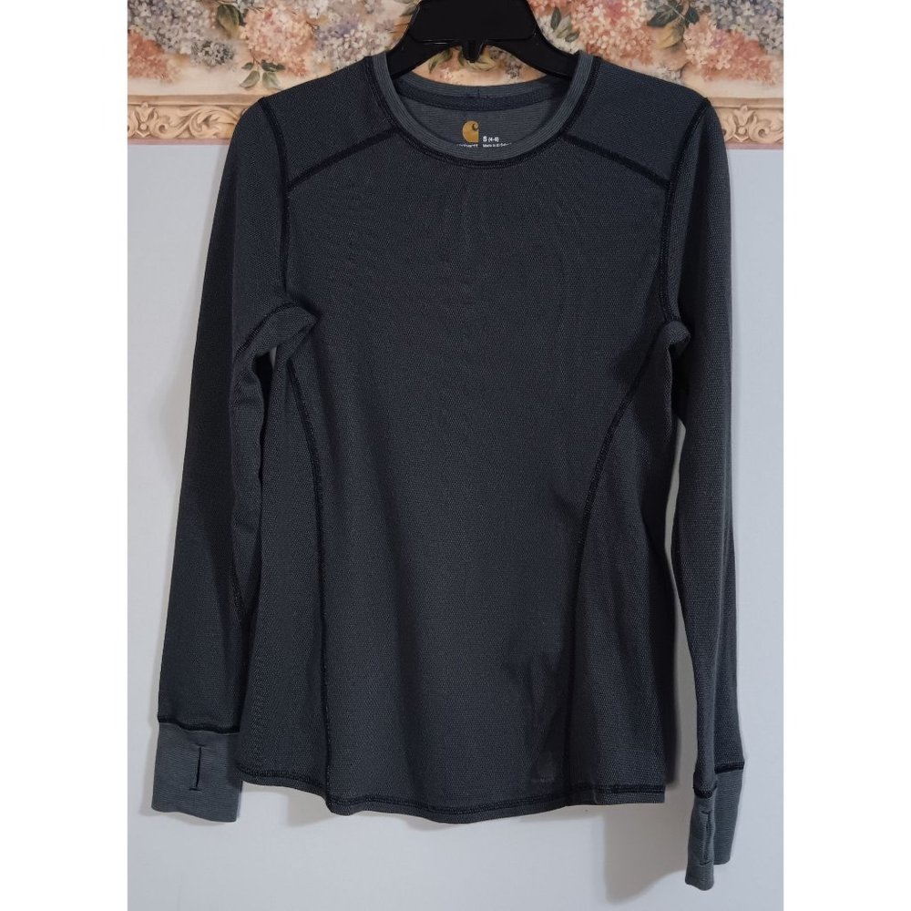 Carhartt Small Grey Base Force Outdoor Thermal Work Play Top